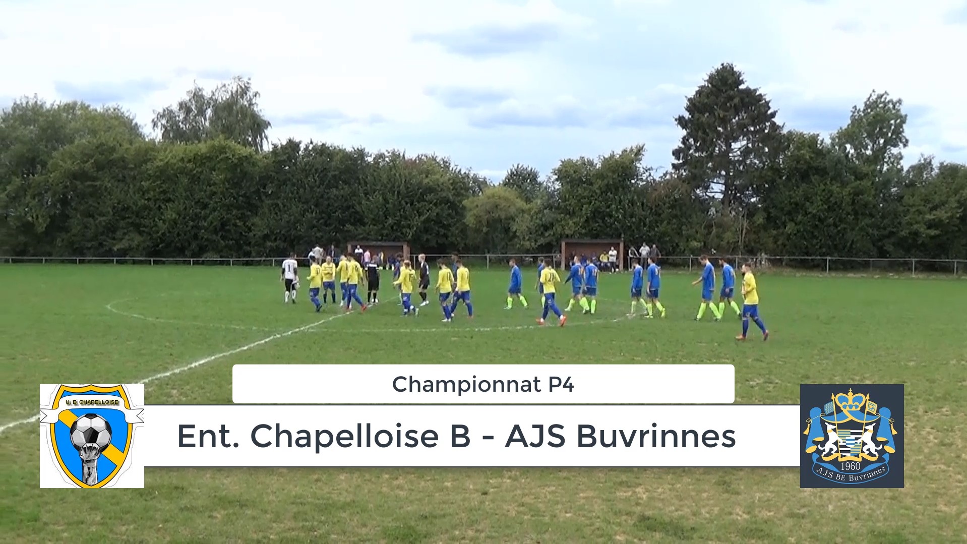 P4 : Ent. Chapelloise B – AJS Buvrinnes 1-3 (1-0) match arrêté – résumé en vidéo