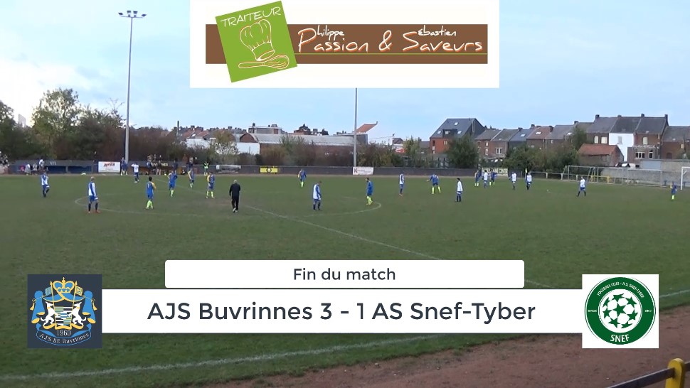 P4 : AJS Buvrinnes – AS Snef-Tyber 3-1 (1-1) : résumé en vidéo