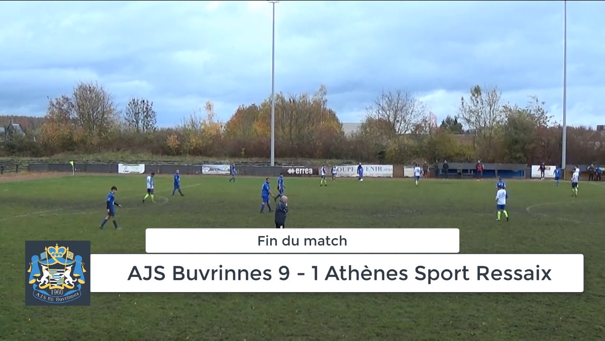 P4 : AJS Buvrinnes – Athènes Sport Ressaix  9-1 (4-0) – résumé en vidéo