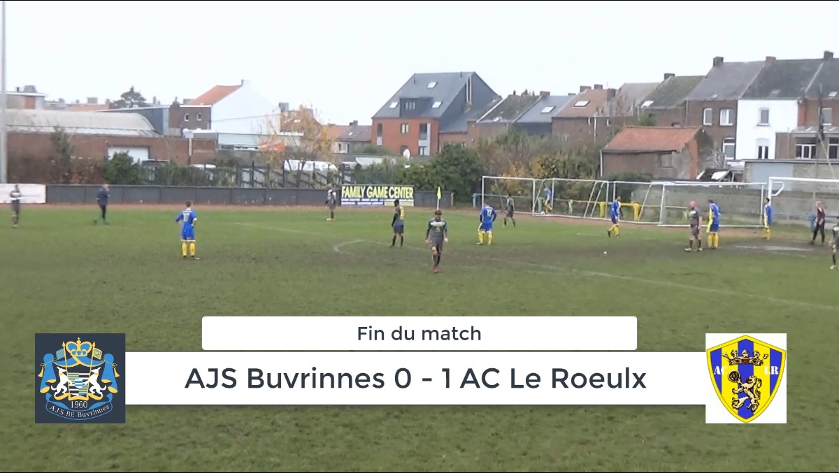 P4 : AJS Buvrinnes – AC Le Roeulx 0-1 (0-0) : résumé en vidéo