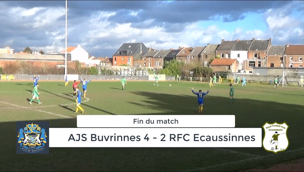 P4 : AJS Buvrinnes – RFC Ecaussinnes 4-2 (3-1) : résumé en vidéo