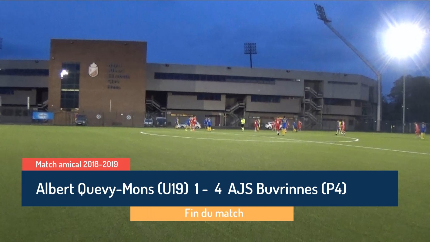 P4 : Albert Quevy-Mons (U19) – AJS Buvrinnes 1-4 (0-2) post thumbnail image