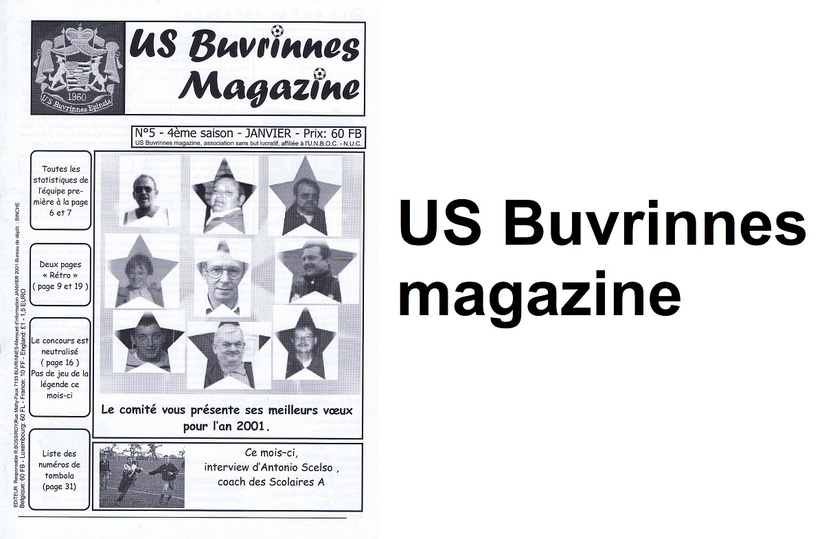 L’US Buvrinnes magazine